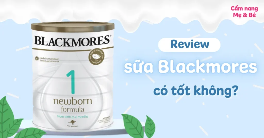 Ưu điểm nổi bật của sữa bột blackmores