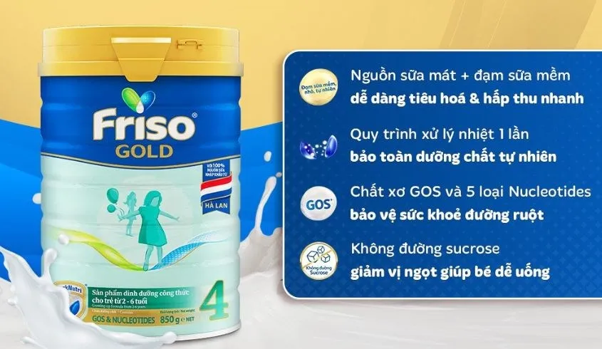 Hướng dẫn sử dụng sữa bột friso gold pro hiệu quả