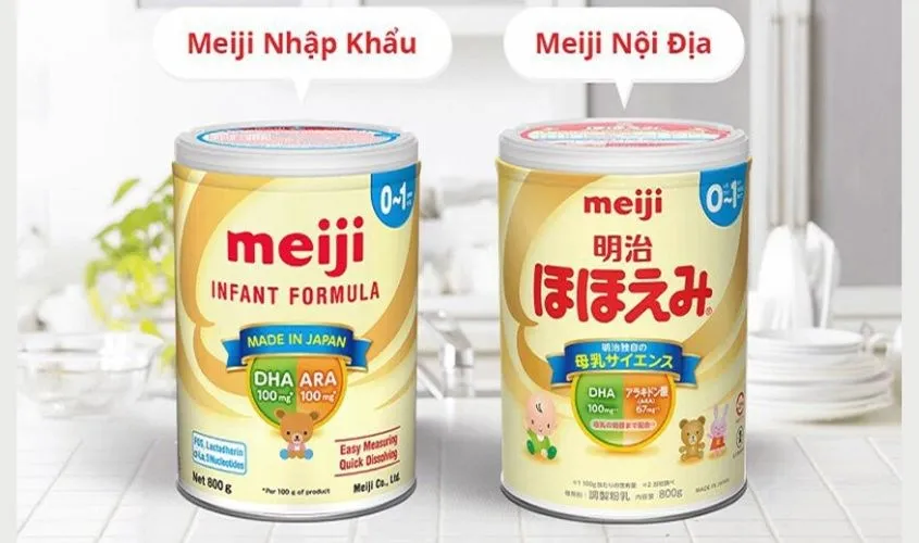 Các loại sữa bột meiji phổ biến trên thị trường