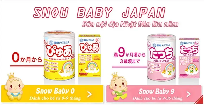 Ưu điểm nổi bật khi sử dụng sữa bột snowbaby